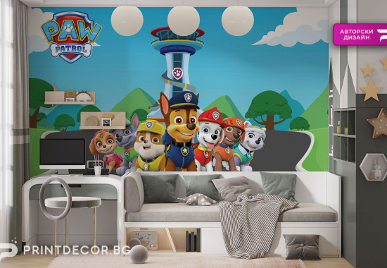 Детски тапет Контролната кула на Пес Патрул / Paw Patrol 